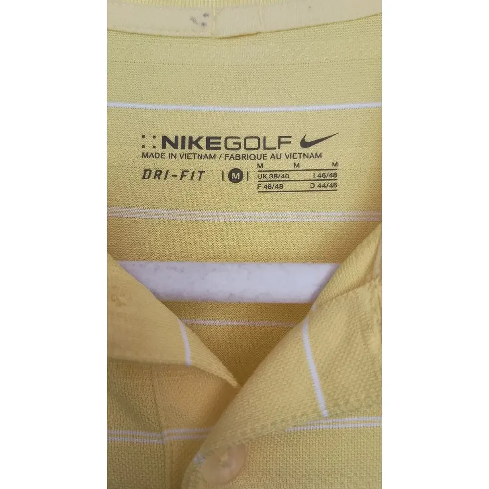 Nike Golf BUNDLE (3 ) Dri-FIT polos Sz Medium green,yellow & Navy activewear